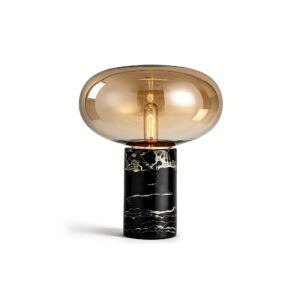 Minimalist Amber Glass Designer Table Lamp