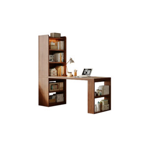 Integrated Multi-Functional Bookshelf Desk
