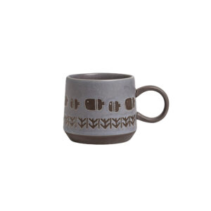Vintage Totem Engraved Ceramic Mug