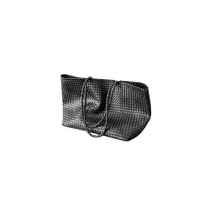 Woven PU Leather Shoulder Tote