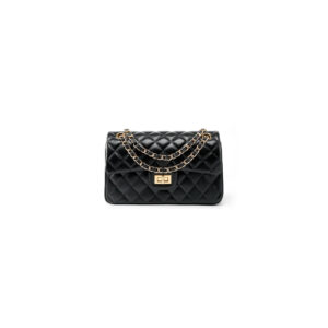 Quilted Cowhide Leather Chain Shoulder Bag