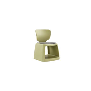 Avocado Green Modern Storage Chair