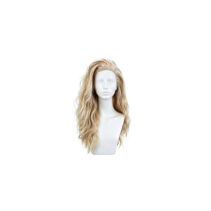 Premium Long Wavy Blonde Lace Front Wig Synthetic Heat Resistant Hair for Women
