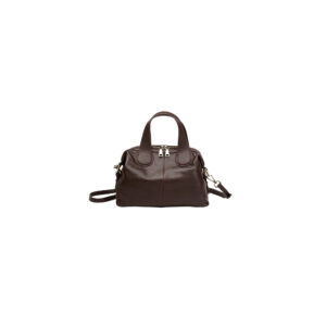 Cowhide Leather Boston Handbag