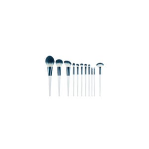 11-Piece Makeup Brush Set with Leather Storage