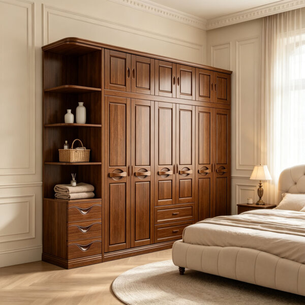 Bedroom Wardrobe with Side Storage