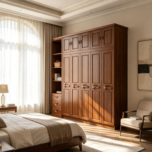 Bedroom Wardrobe with Side Storage