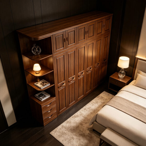 Bedroom Wardrobe with Side Storage