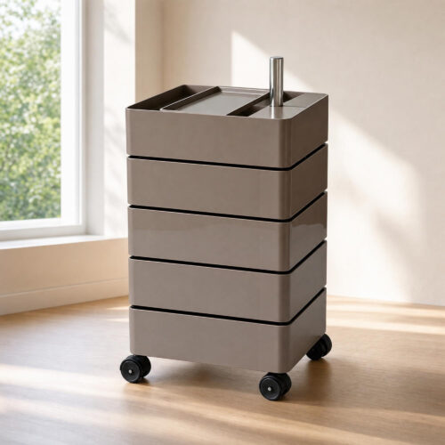 Rotating Multi-Tier Storage Cabinet