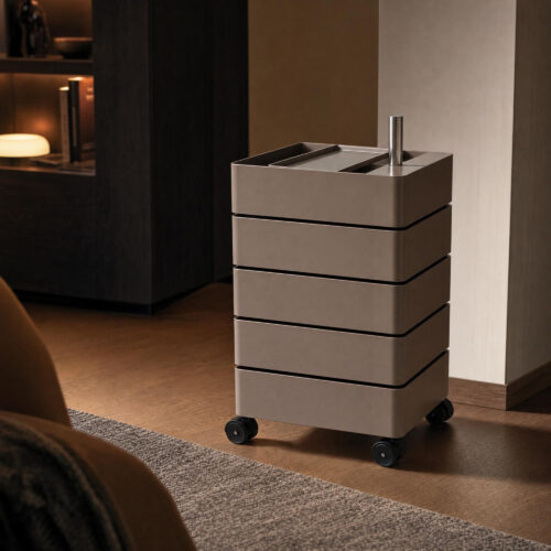 Rotating Multi-Tier Storage Cabinet