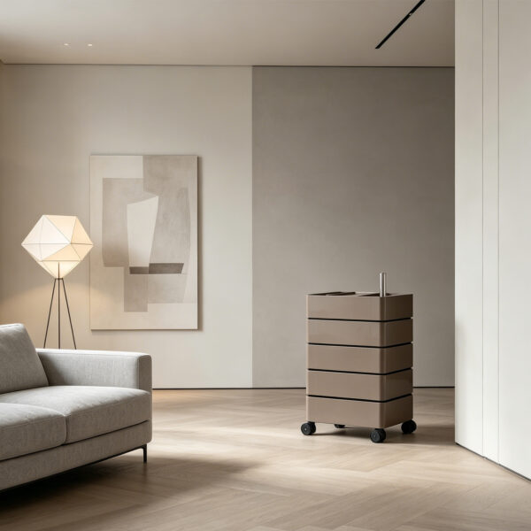 Rotating Multi-Tier Storage Cabinet