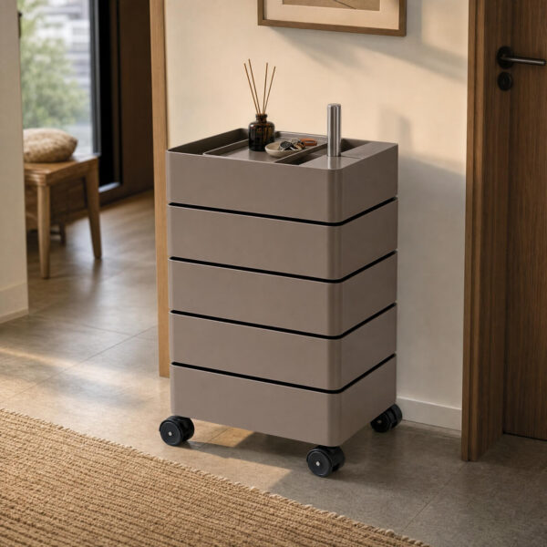 Rotating Multi-Tier Storage Cabinet