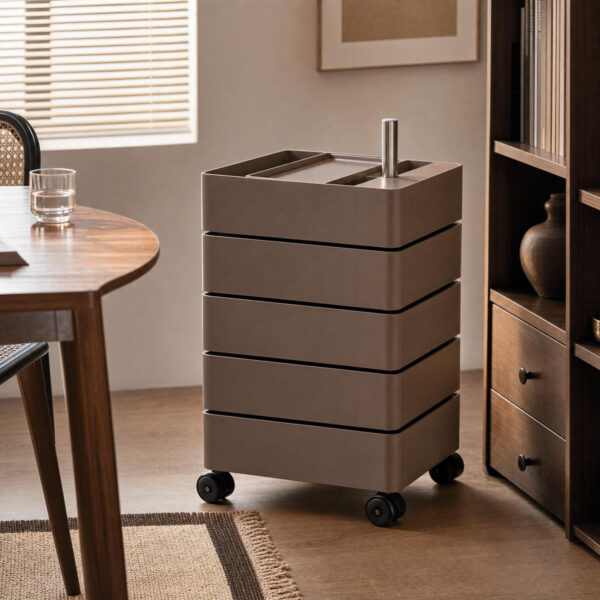 Rotating Multi-Tier Storage Cabinet