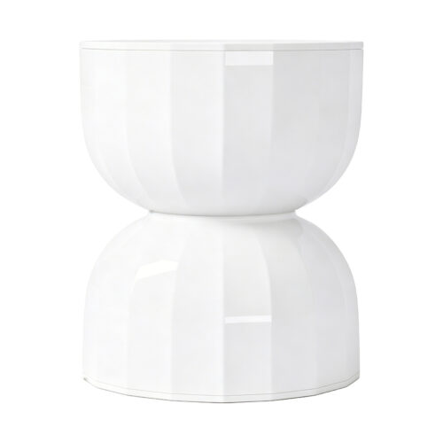 Fluted Hourglass Stool / Side Table