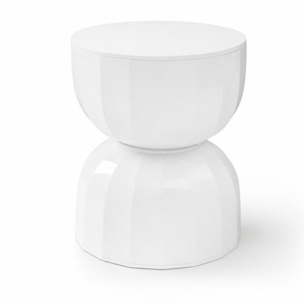 Fluted Hourglass Stool / Side Table