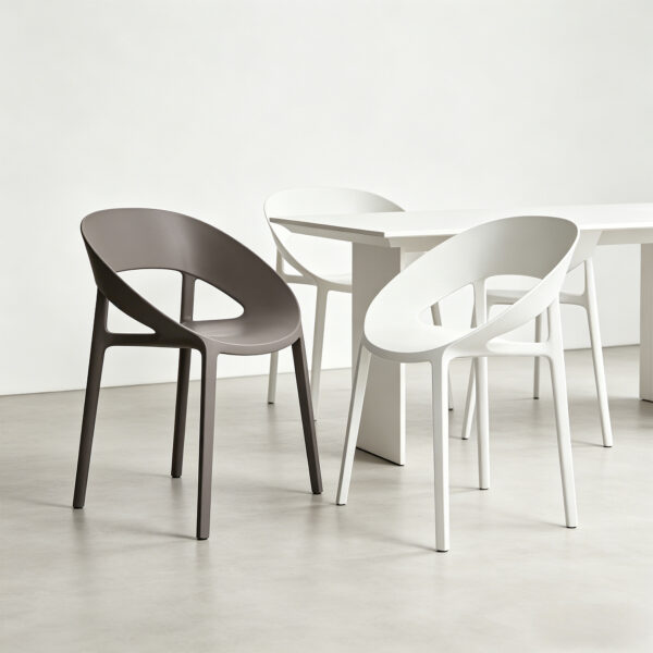 Mia Curved-Arm Dining Chair