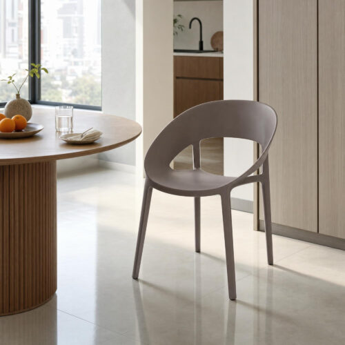 Mia Curved-Arm Dining Chair