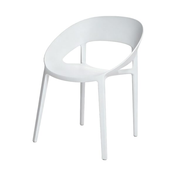 Mia Curved-Arm Dining Chair