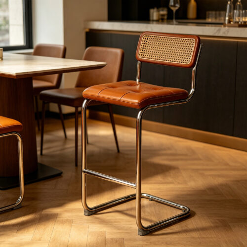 Woven Rattan Bar Stool