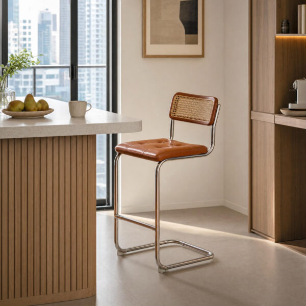 Woven Rattan Bar Stool
