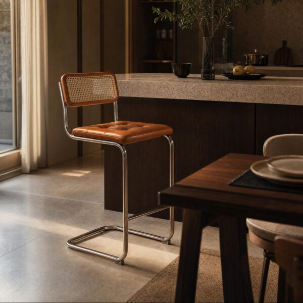 Woven Rattan Bar Stool