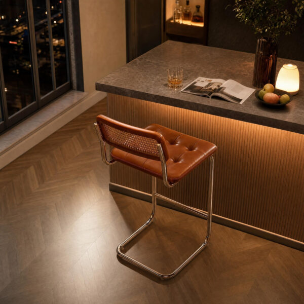 Woven Rattan Bar Stool
