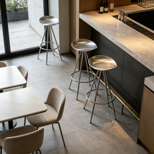 Metal High Bar Stool