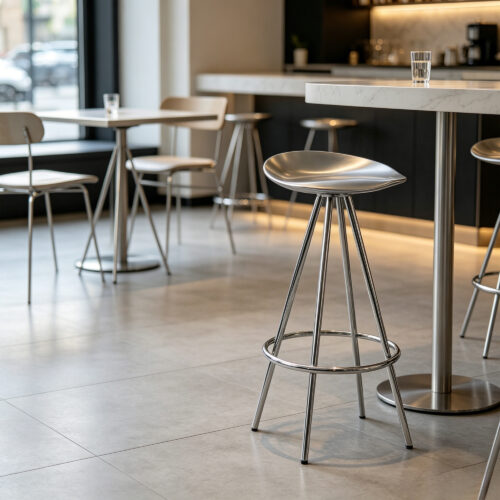 Metal High Bar Stool