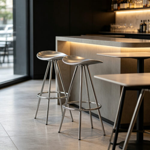 Metal High Bar Stool