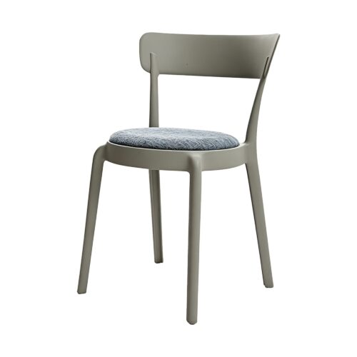 Shell Dining Chair with Upholstered Seat