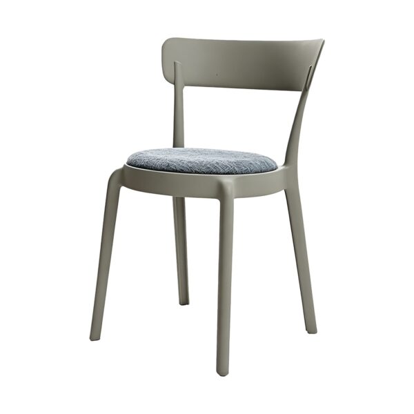 Shell Dining Chair with Upholstered Seat