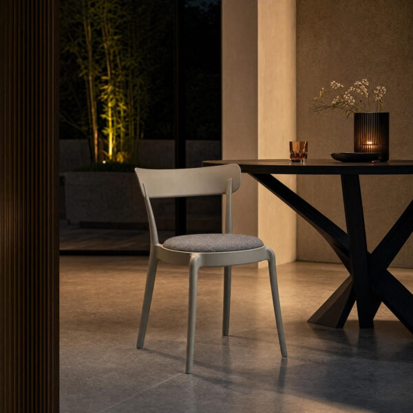 Shell Dining Chair with Upholstered Seat
