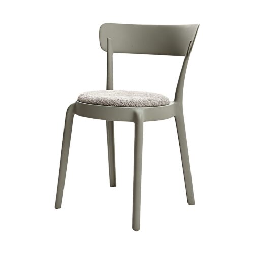 Shell Dining Chair with Upholstered Seat