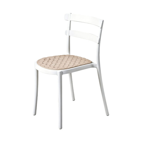 Rattan-Texture Dining Chair