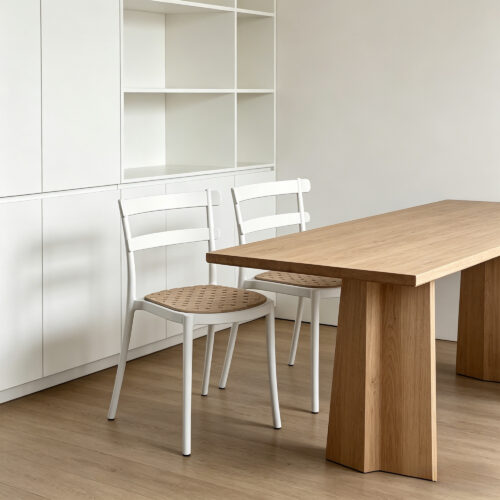 Rattan-Texture Dining Chair