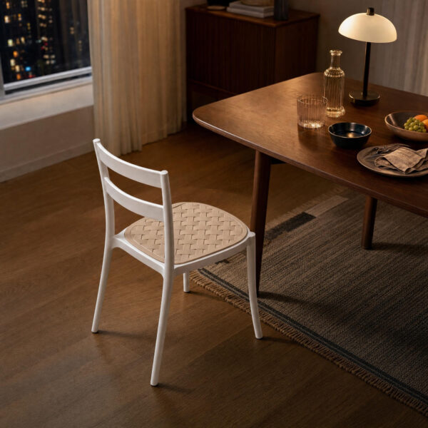 Rattan-Texture Dining Chair