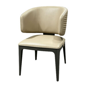 Set of 2 PU Upholstered Dining Chairs with Stainless Steel Frames