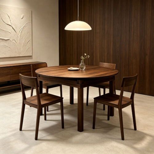 Rounded Extendable Dining Table
