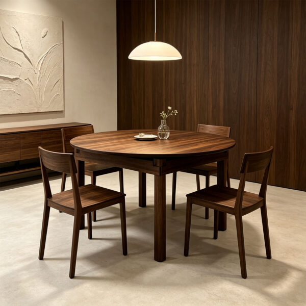 Rounded Extendable Dining Table