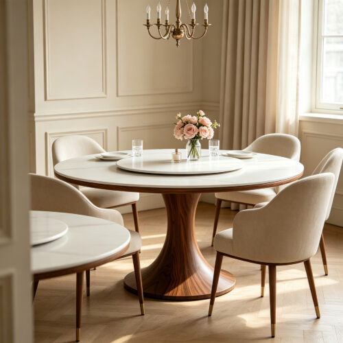 Sintered Stone Round Dining Table