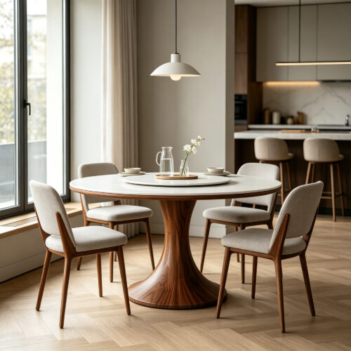 Sintered Stone Round Dining Table