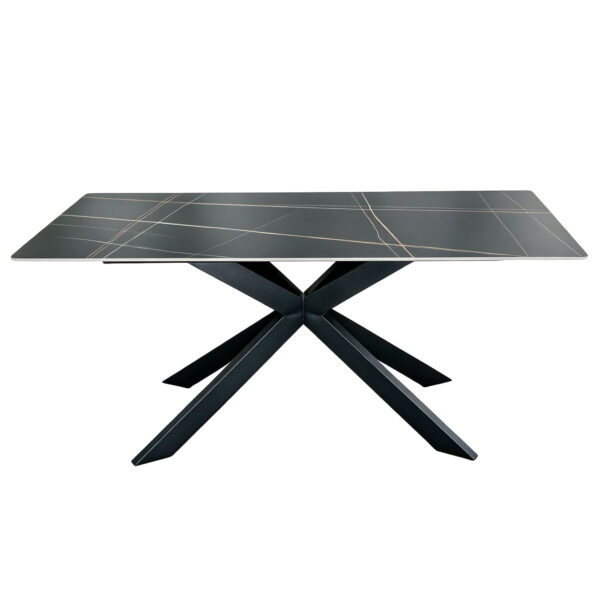 Cross Base Sintered Stone Dining Table