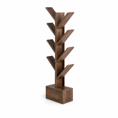 Industrial Tree-Style Bookshelf