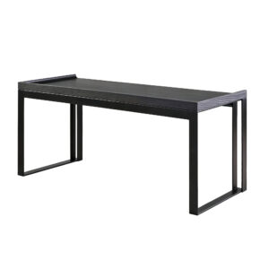 Wood Veneer Study Desk with Carbon Steel Frame