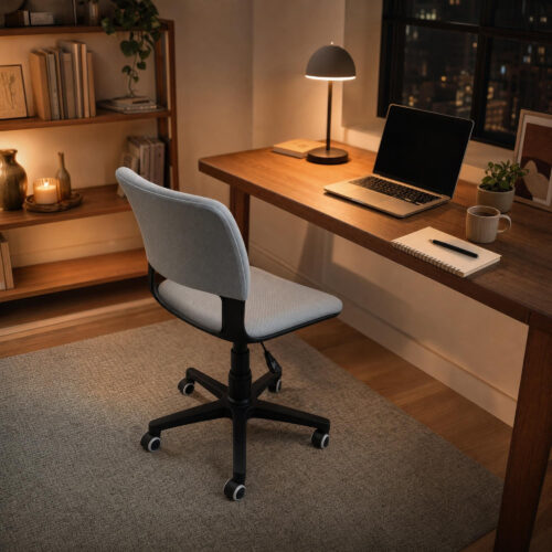 Light Grey Fabric Task Chair
