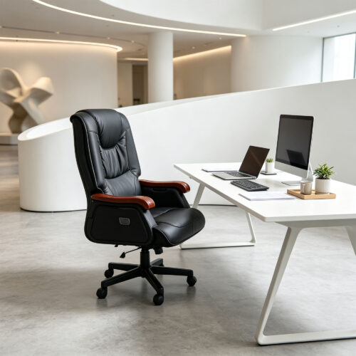Cushioned-Back Office Chair