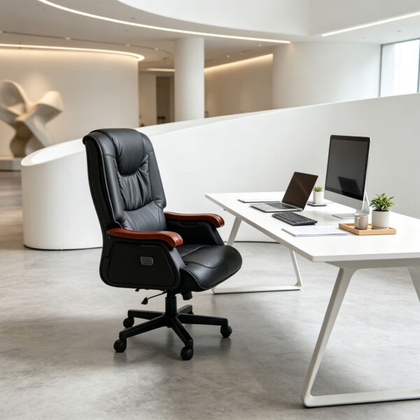 Cushioned-Back Office Chair