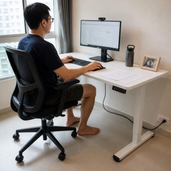 FlexiFlow Height-Adjustable Sit-Stand Desk