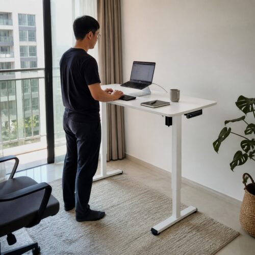 FlexiFlow Height-Adjustable Sit-Stand Desk
