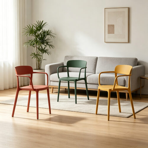 Curved Accent Armchair